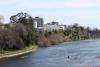 Waikato River behind the Hamilton CBD